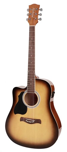 Richwood RD-12LCE Chitarra acustica dreadnought mancina elettrificata